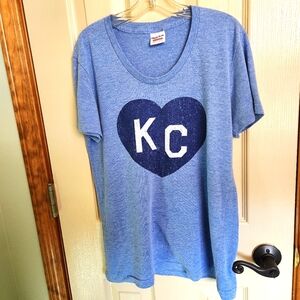 KC 💙 Charlie Hustle tshirt sz XL women's cut